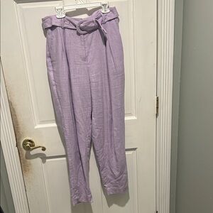 Express Lilac Tie-Waist Women's Trousers